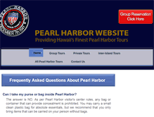Tablet Screenshot of pearlharborwebsite.com